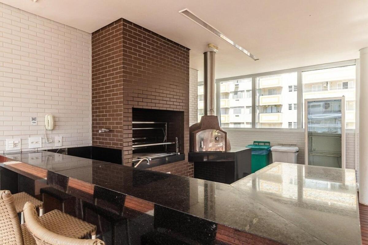 Studio Moderno Em Condominio De Luxo Pe Na Areia Santos  Eksteriør billede