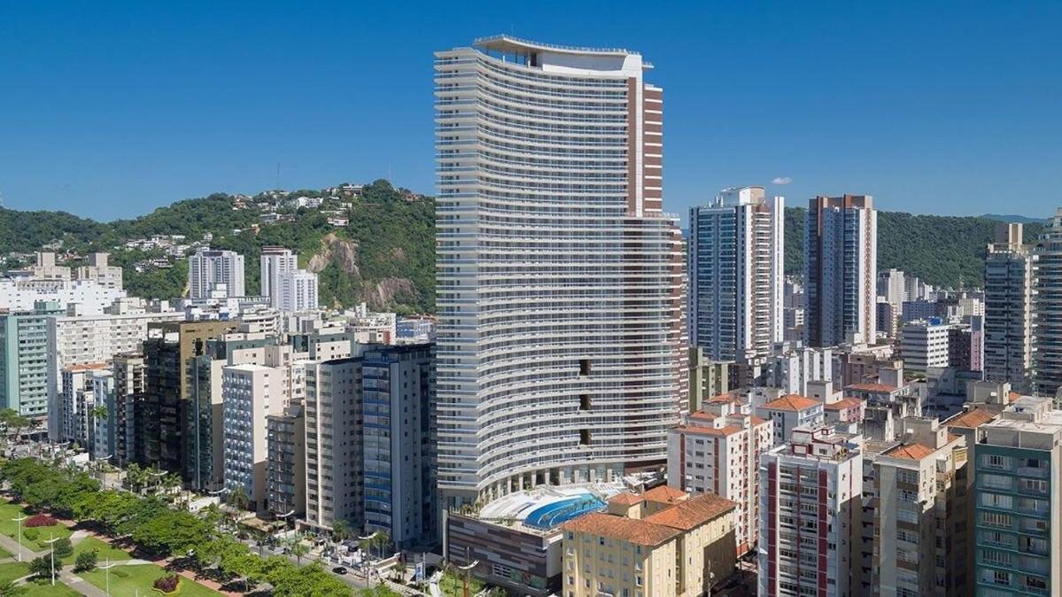 Studio Moderno Em Condominio De Luxo Pe Na Areia Santos  Eksteriør billede