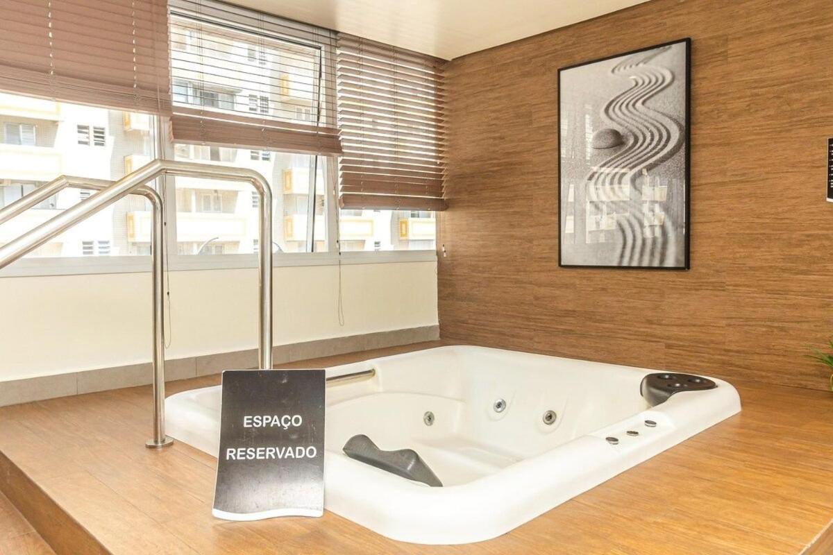 Studio Moderno Em Condominio De Luxo Pe Na Areia Santos  Eksteriør billede