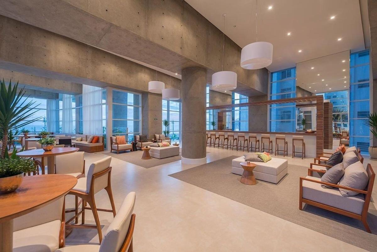 Studio Moderno Em Condominio De Luxo Pe Na Areia Santos  Eksteriør billede