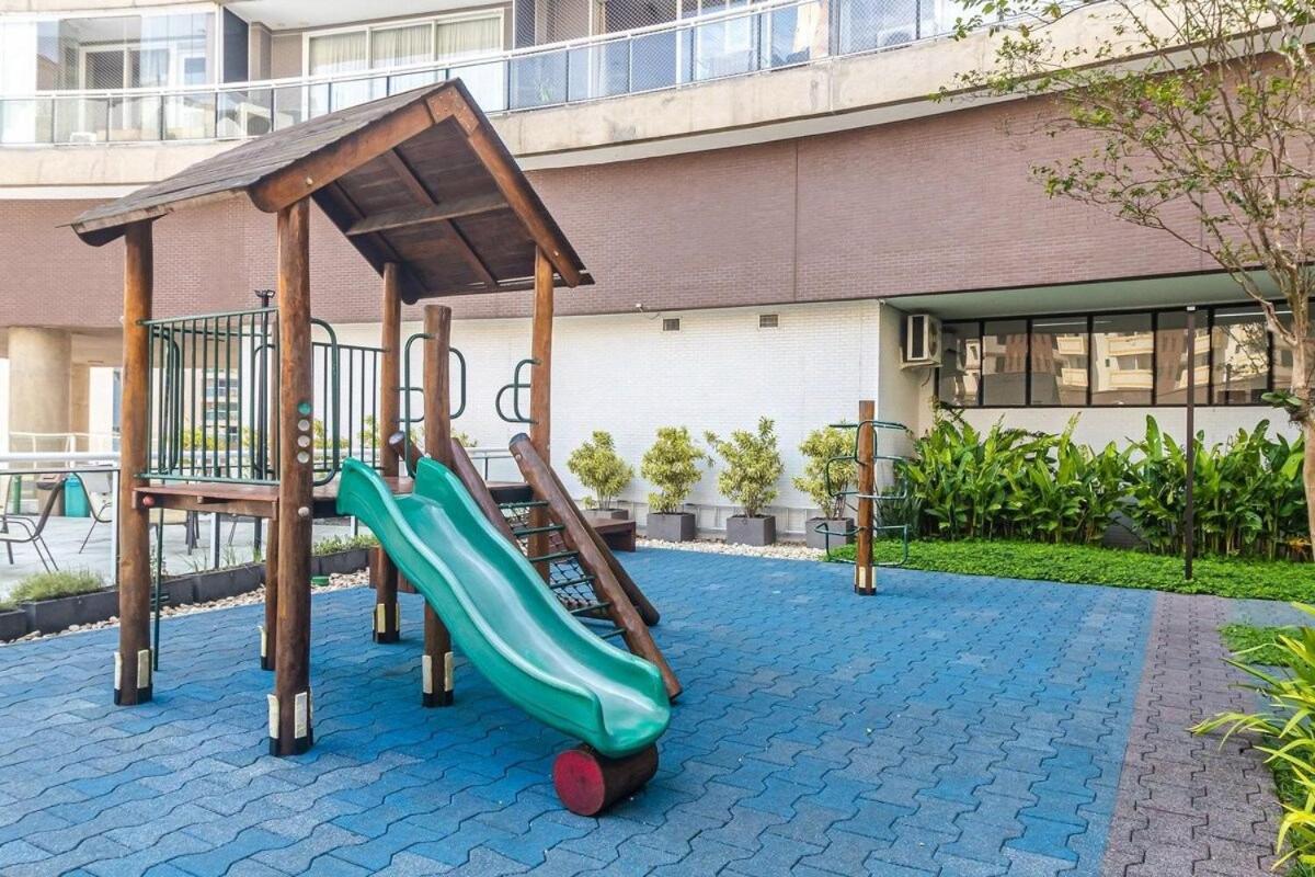 Studio Moderno Em Condominio De Luxo Pe Na Areia Santos  Eksteriør billede