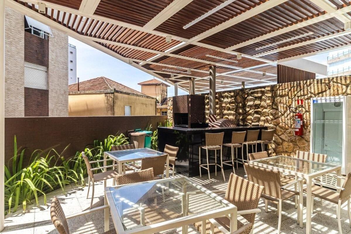 Studio Moderno Em Condominio De Luxo Pe Na Areia Santos  Eksteriør billede
