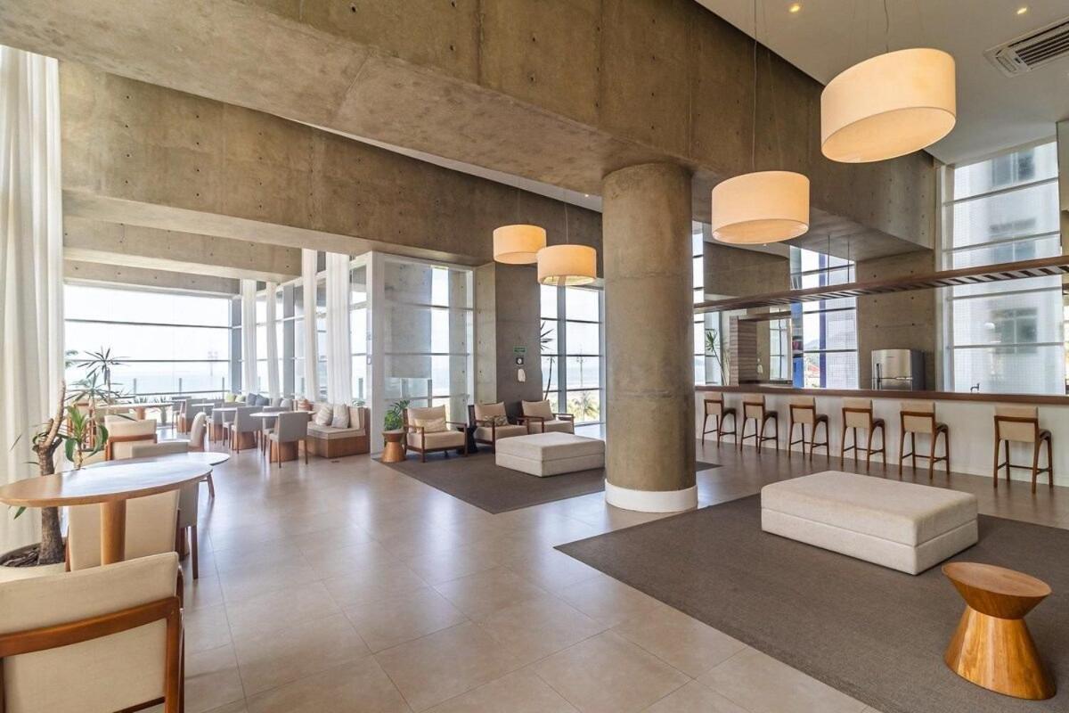 Studio Moderno Em Condominio De Luxo Pe Na Areia Santos  Eksteriør billede