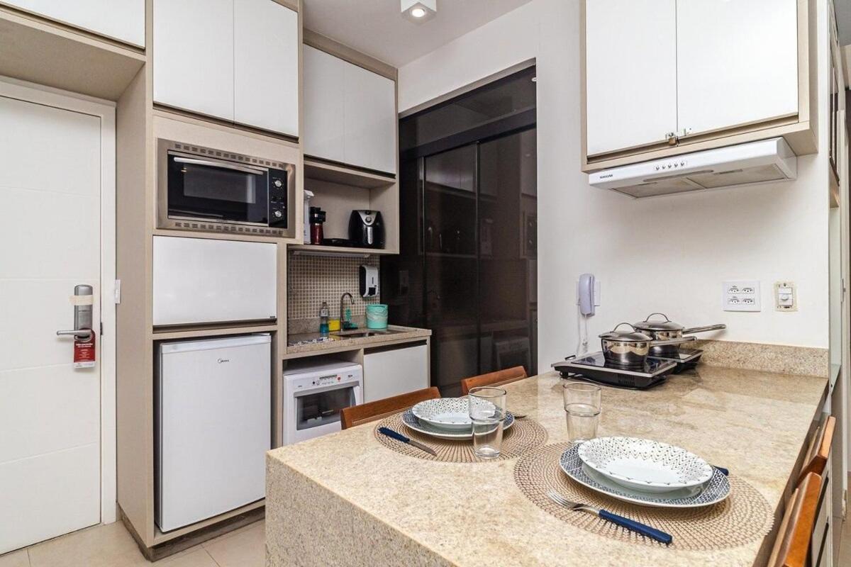 Studio Moderno Em Condominio De Luxo Pe Na Areia Santos  Eksteriør billede